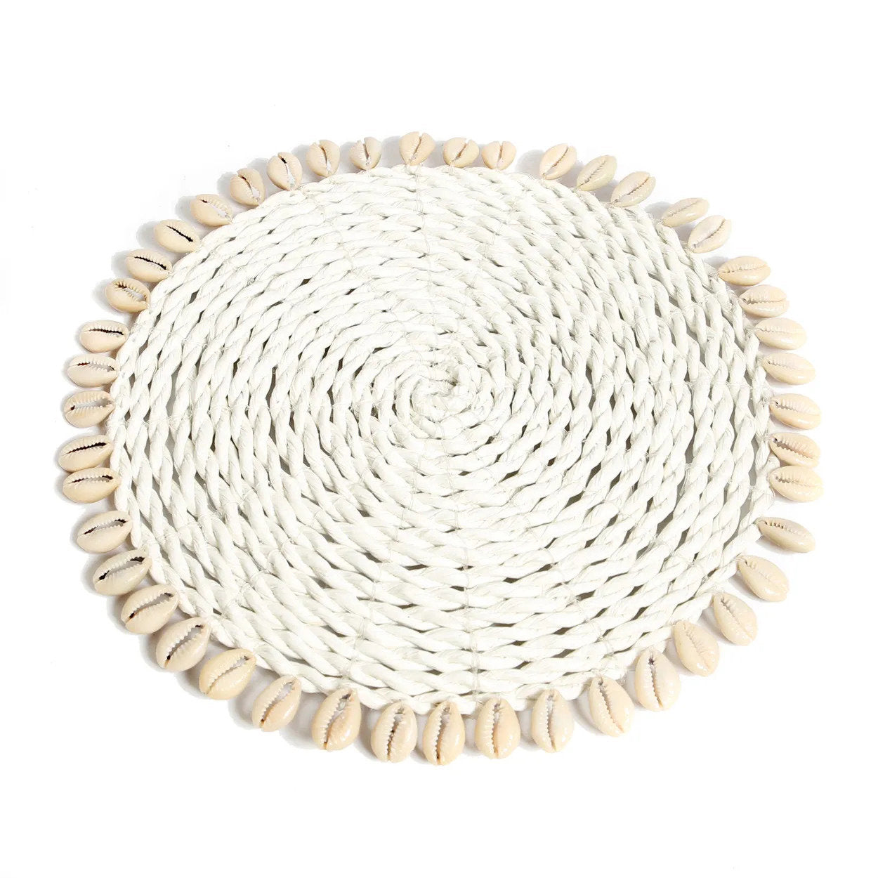 De Zeegras Schelp Pan Onderzetter - Wit