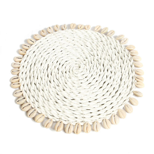 De Zeegras Schelp Pan Onderzetter - Wit