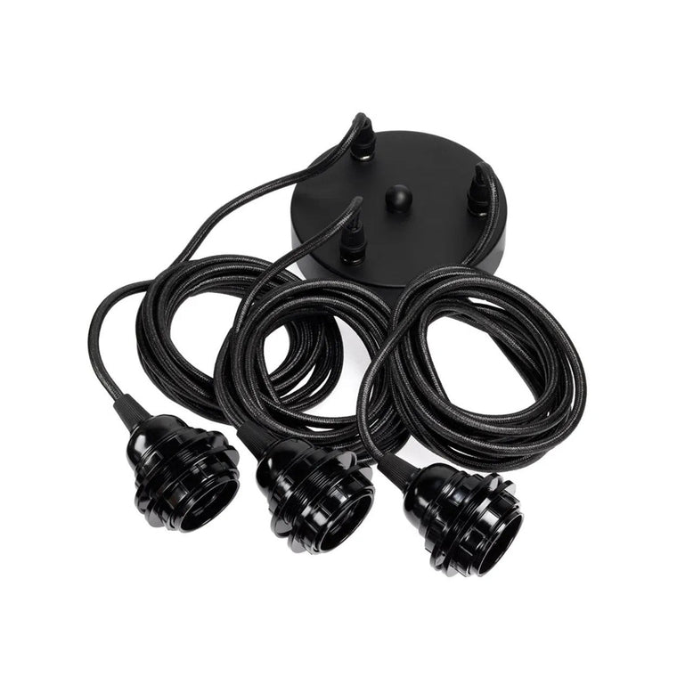 Plafonniers - Noir - 3 luminaires