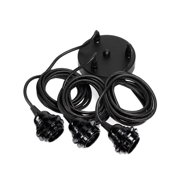Plafonniers - Noir - 3 luminaires