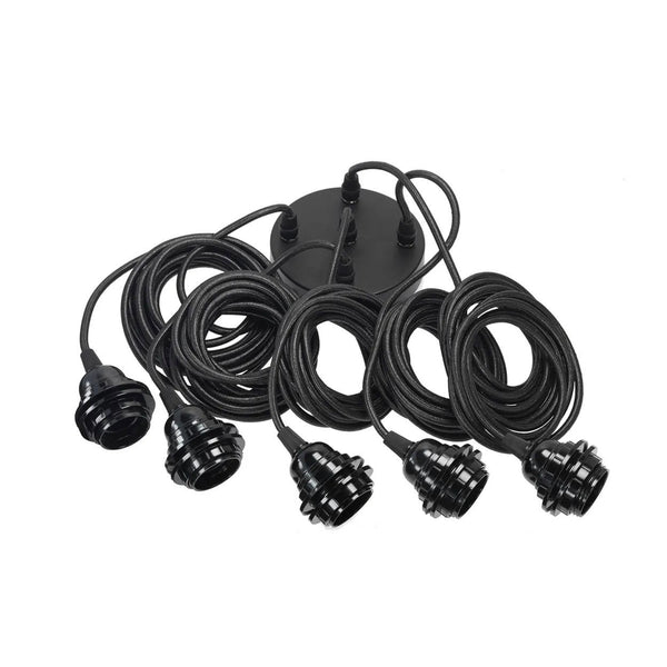 Plafonniers - Noir - 5 points lumineux