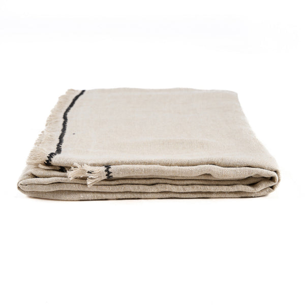 La Nappe Toscane - Noir Naturel - 150x250