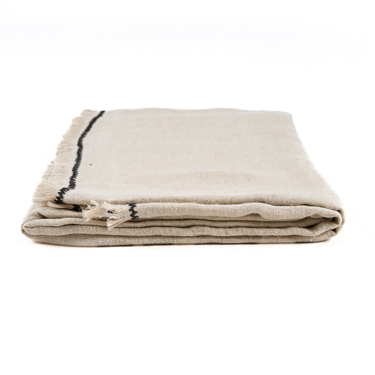 La Nappe Toscane - Noir Naturel - 150x300