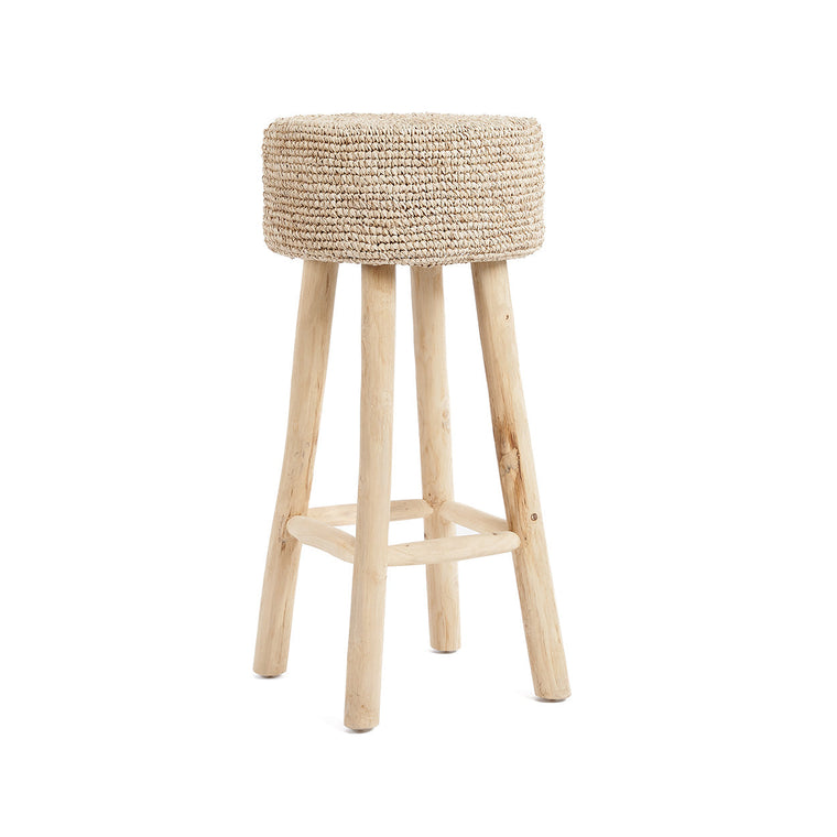 Le tabouret de bar en raphia