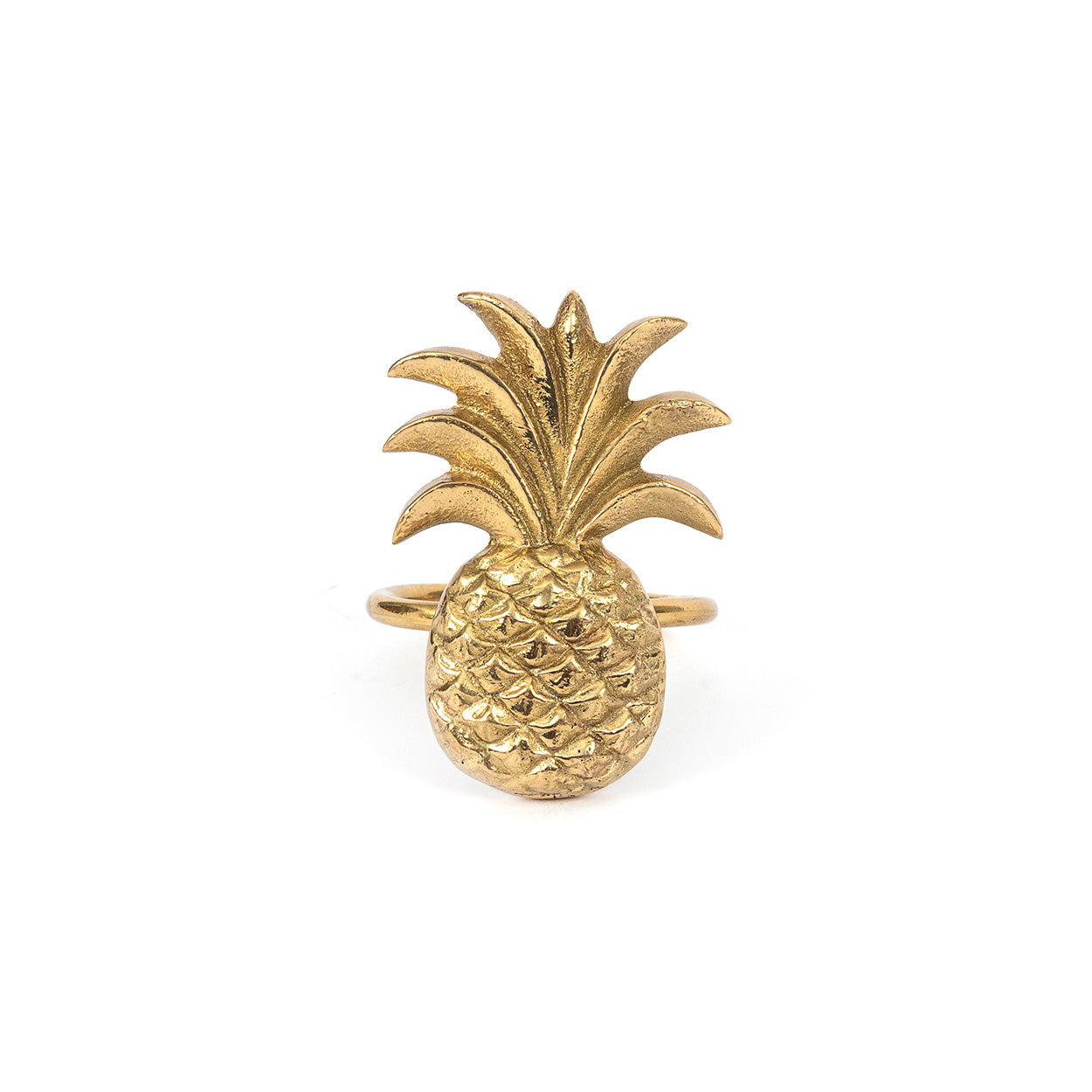 De Ananas Servetring - Goud