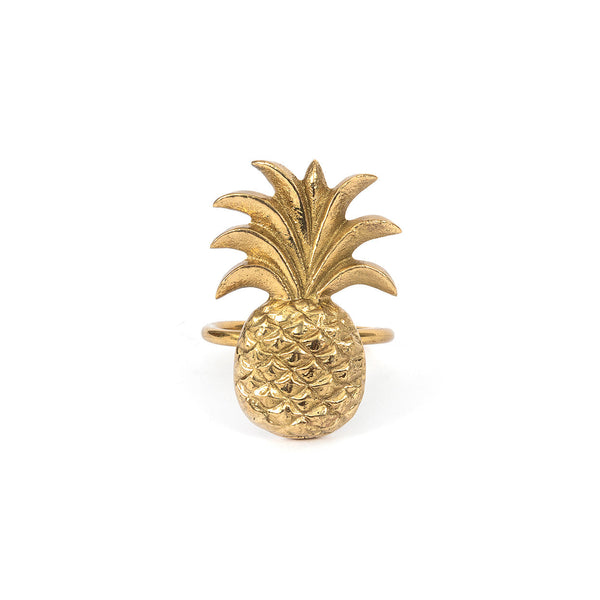 De Ananas Servetring - Goud