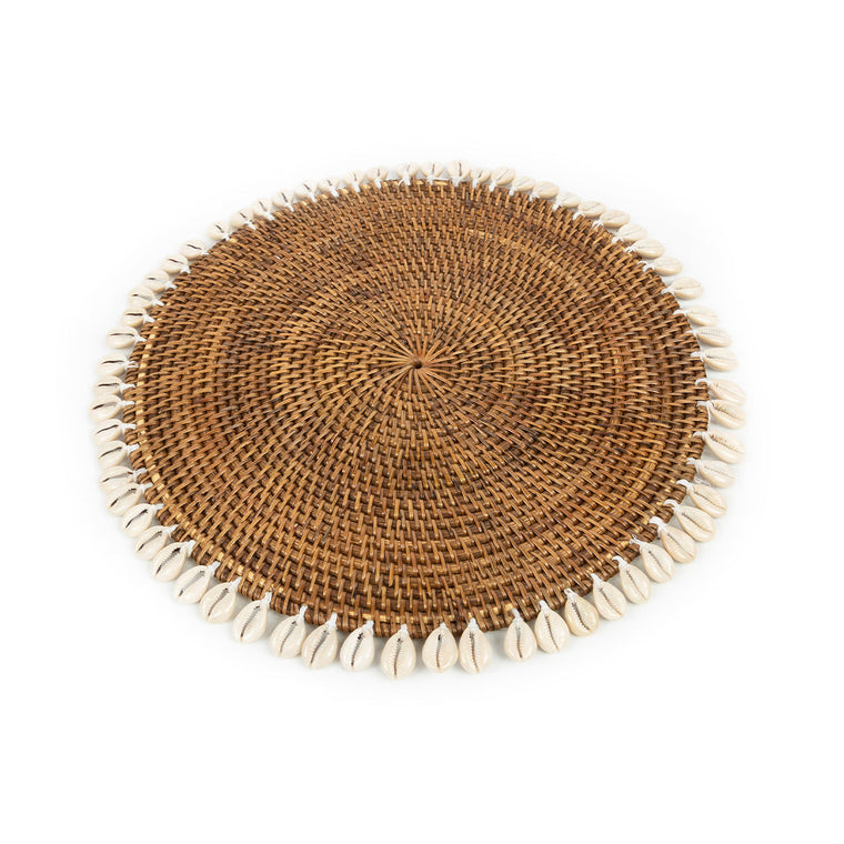 De Koloniale Schelpenplacemat - Natuurlijk Bruin