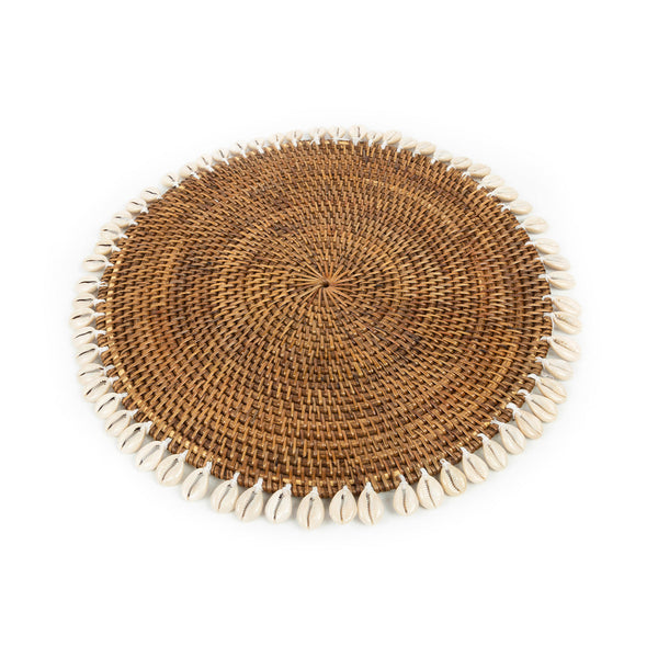De Koloniale Schelpenplacemat - Natuurlijk Bruin