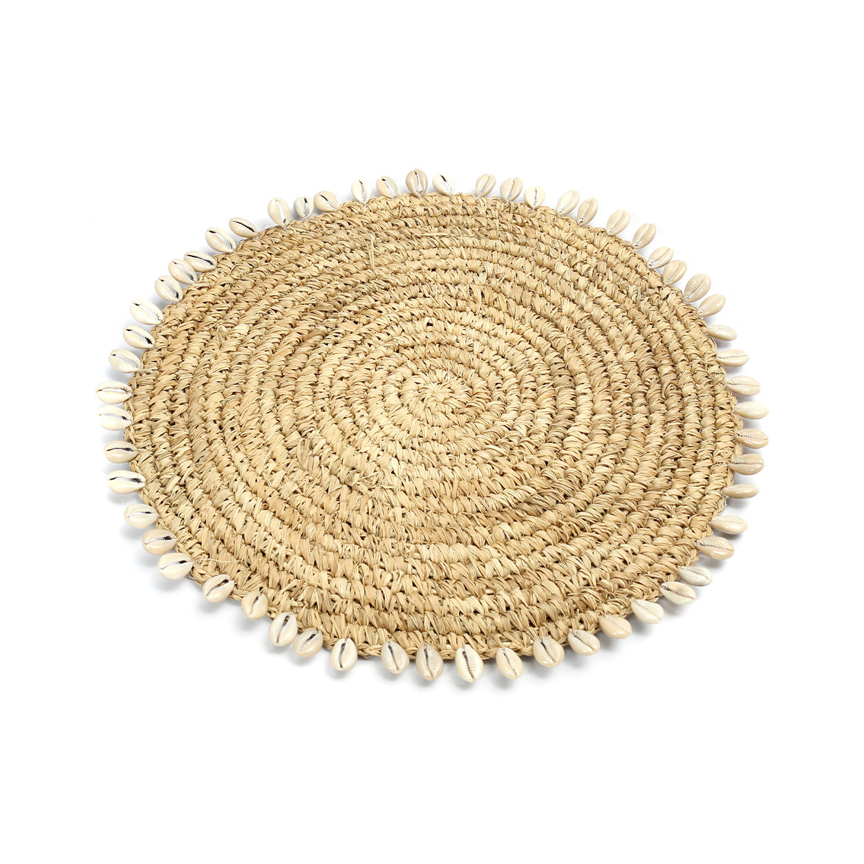De Raffia Schelp Pan Onderzetter