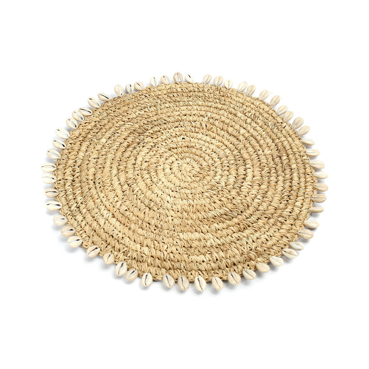De Raffia Schelp Pan Onderzetter