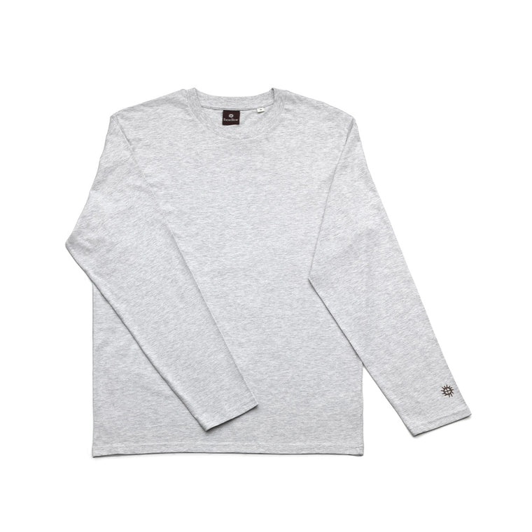 The Checkerboard L/S T-Shirt - Heather Grey - L