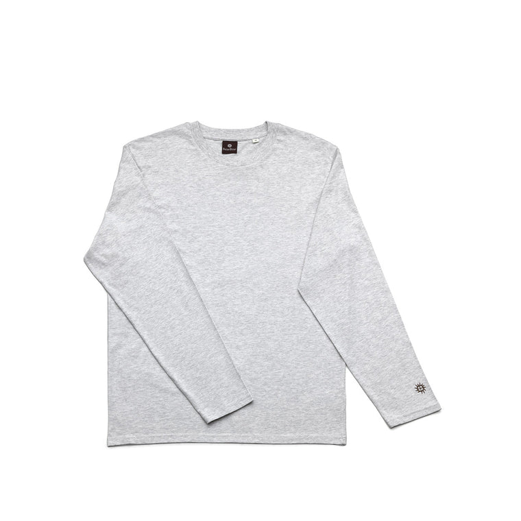 The Checkerboard L/S T-Shirt - Heather Grey - S
