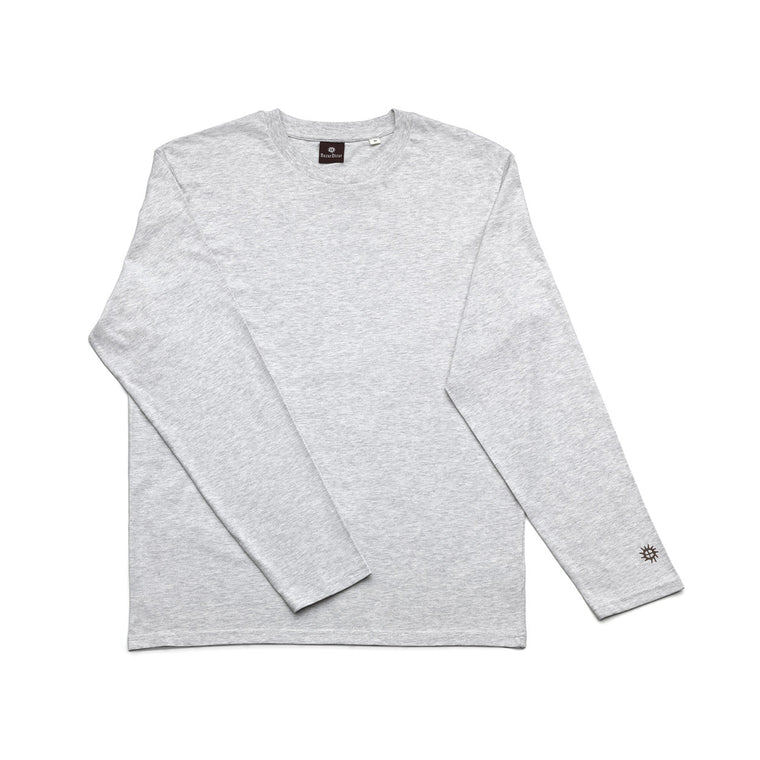 The Checkerboard L/S T-Shirt - Heather Grey - XL