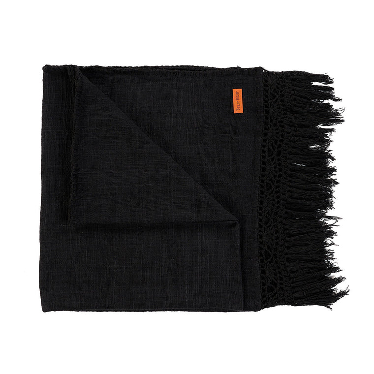 The Gypsy Bed Throw - Black