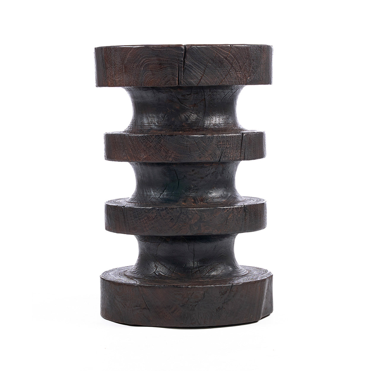 La table d'appoint Mocha Rings - Noyer foncé