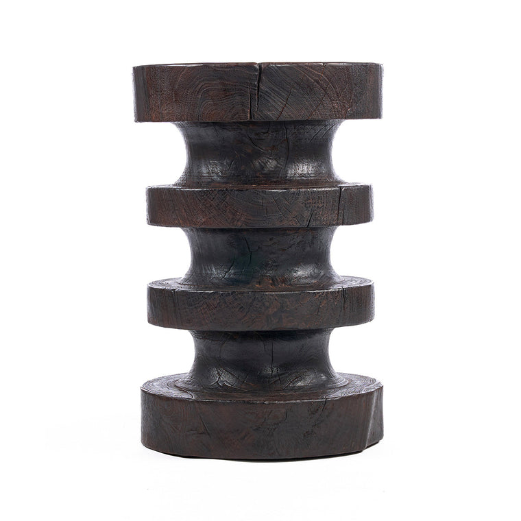La table d'appoint Mocha Rings - Noyer foncé