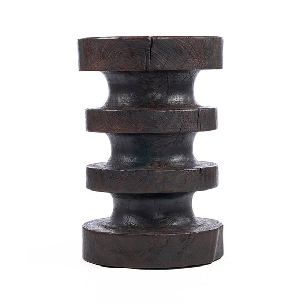 La table d'appoint Mocha Rings - Noyer foncé