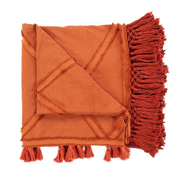 De Berber sprei - Terracotta