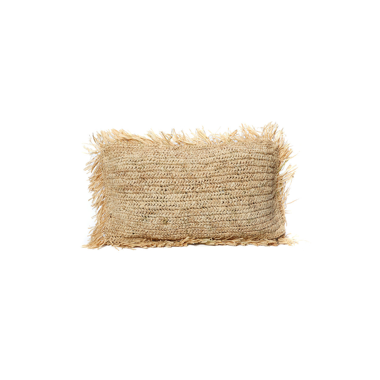 Het Raffia Kussenhoes Rechthoekig - Natuurlijk - 30x50