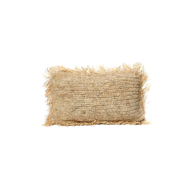 Het Raffia Kussenhoes Rechthoekig - Natuurlijk - 30x50