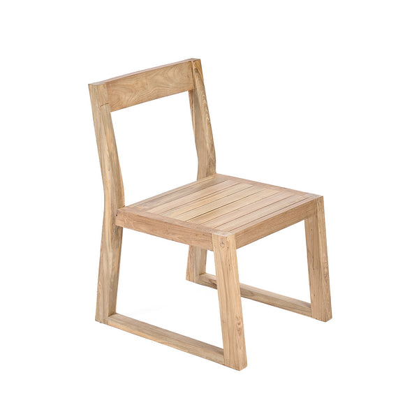 La chaise de salle à manger Linear - Naturel
