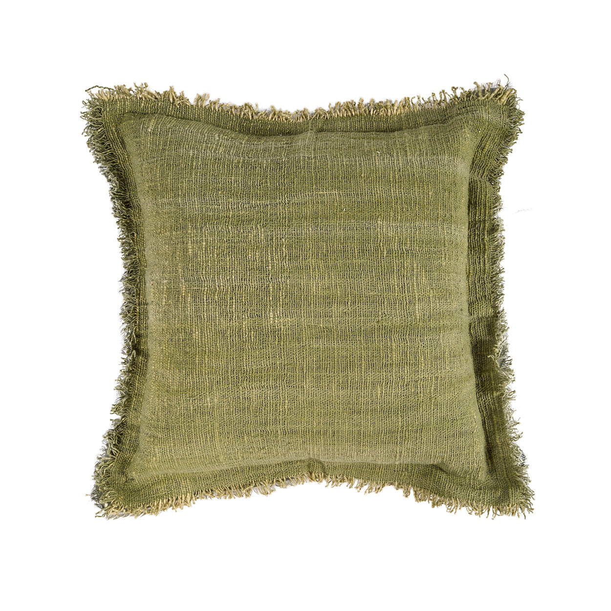 La housse de coussin Jungle Fringe - Vert