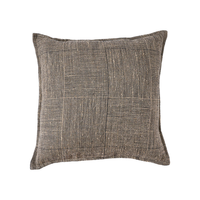 La housse de coussin Bloc Party - Noir Naturel - 50x50