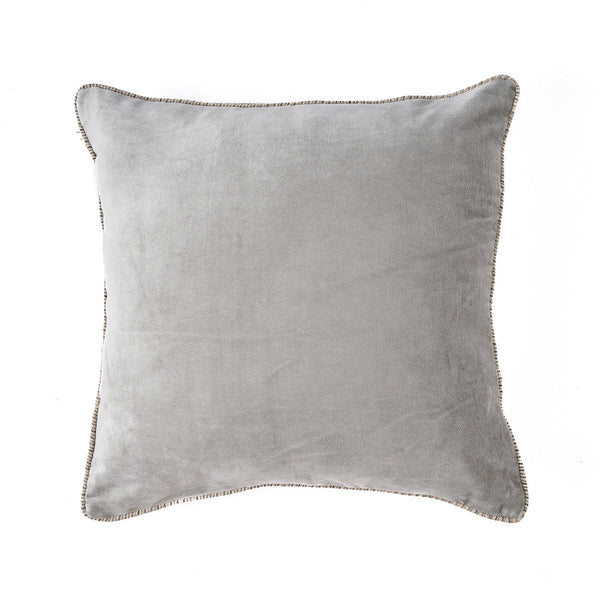 De Fluweel Crush Kussenhoes - Grijs - 50x50