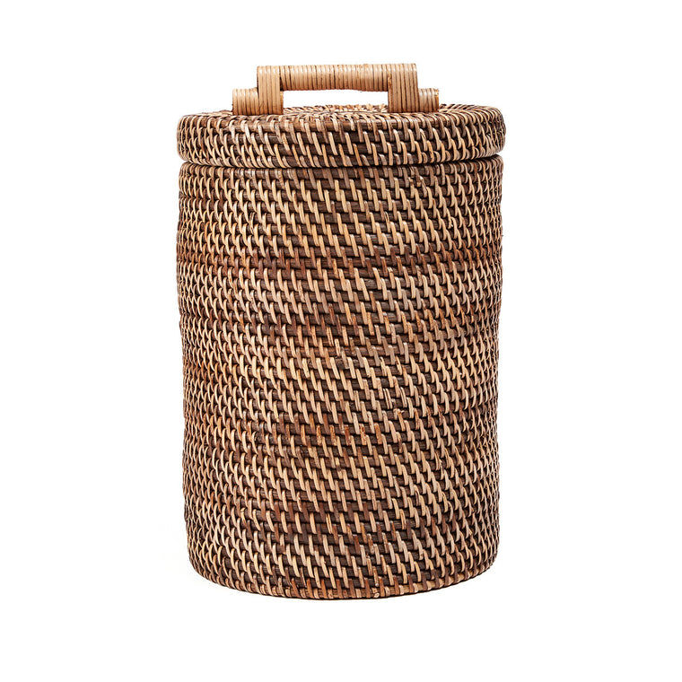 La corbeille haute en rotin – marron naturel