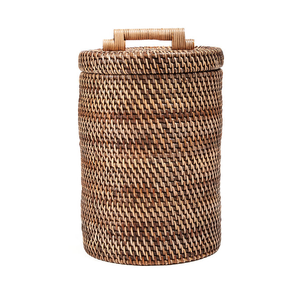 La corbeille haute en rotin – marron naturel