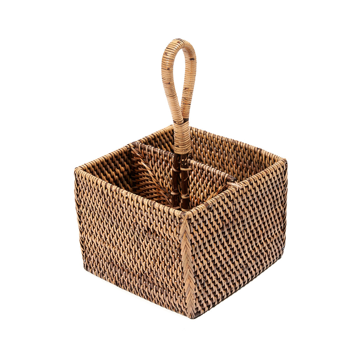 Le support à ustensiles en rotin n°2 - Marron naturel
