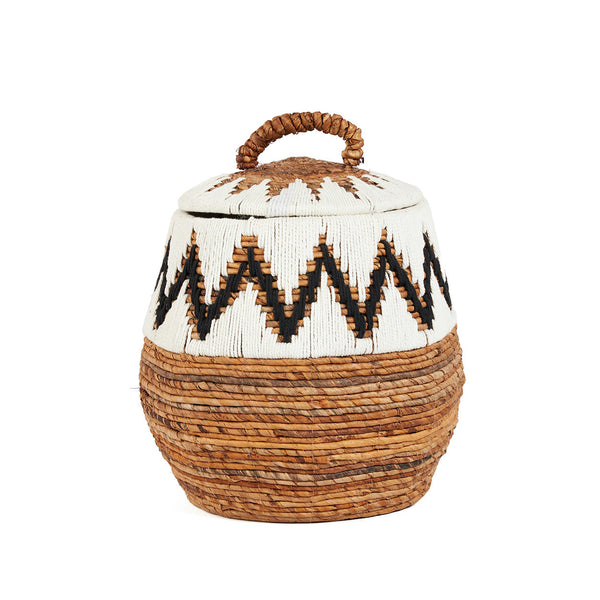 The Little Bay Beach Basket - Natural White - M
