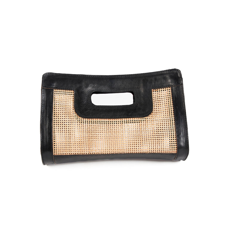 De Riviera Noir Clutch - Natuurlijk Zwart