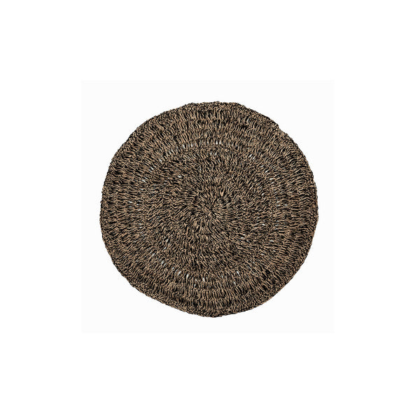 Le tapis en jonc de mer - Noir naturel - 100