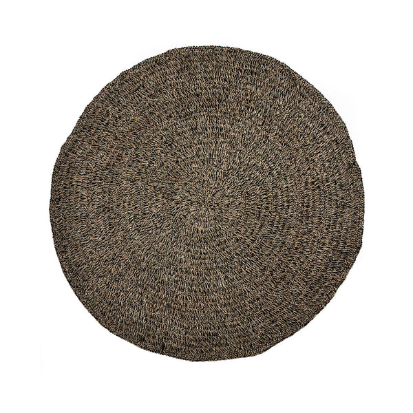 Le Tapis en Jonc de Mer - Noir Naturel - 200
