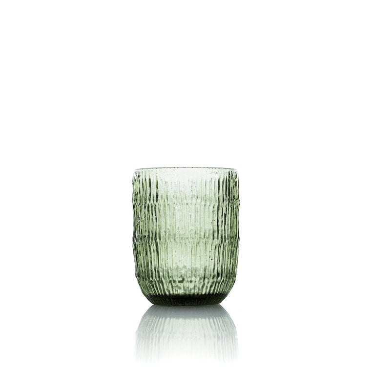 Le verre à eau Moss Ripple - Vert