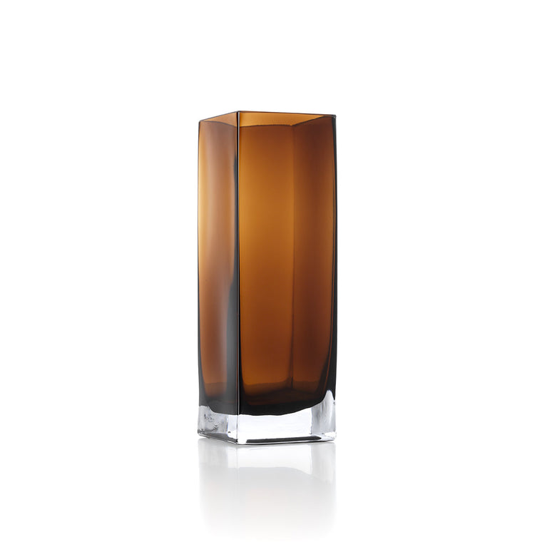 Le Vase Cuboïde Ambré - Ambre - L