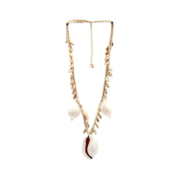The Big White Cowrie Shell Necklace