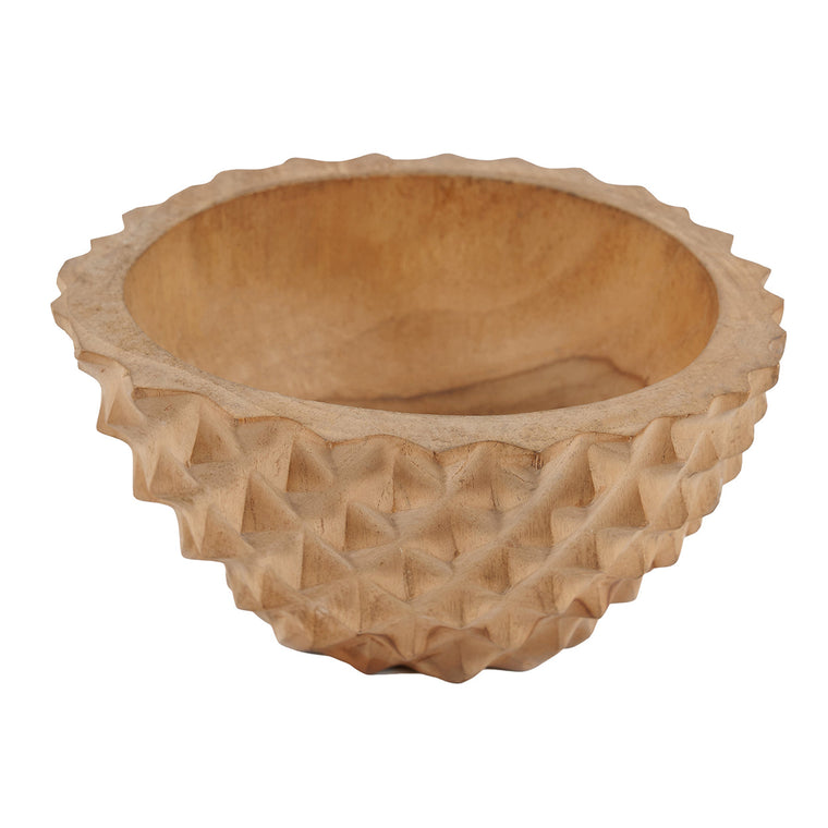 De Teakhouten Wortel Durian Kom - M