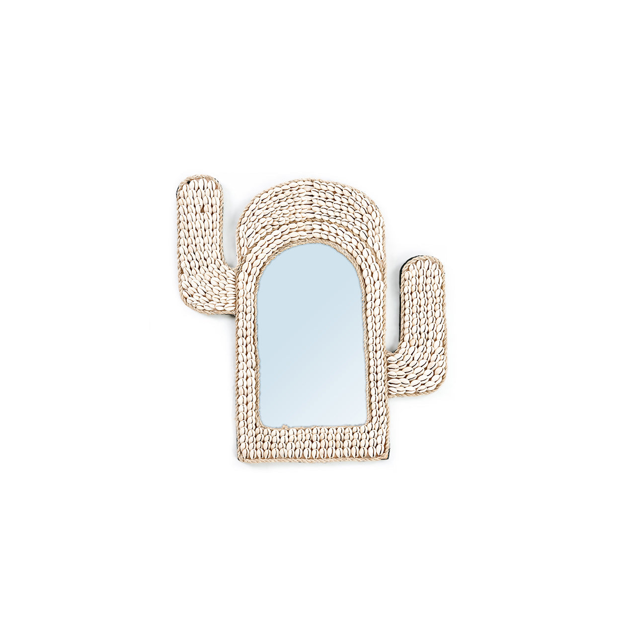 De Cactus Schelp Spiegel - Wit