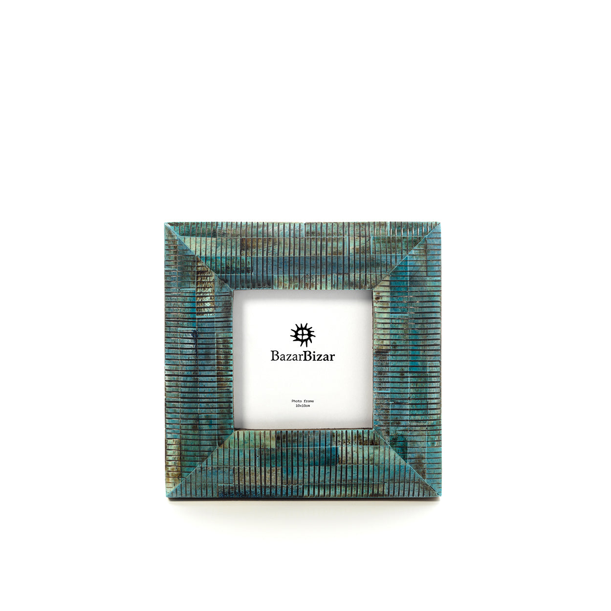 De Oceaan Rimpel Lijst - Turkoois - 10x10