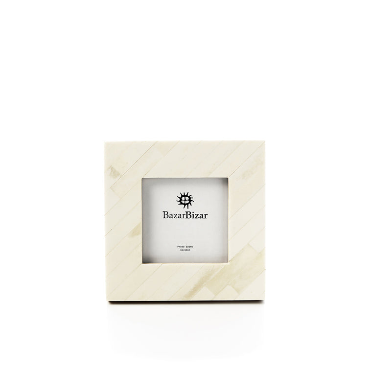 Le cadre Nomad Ivoire - Blanc crème - 10x10