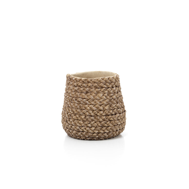 The Fake Braided Planter - Natural - S