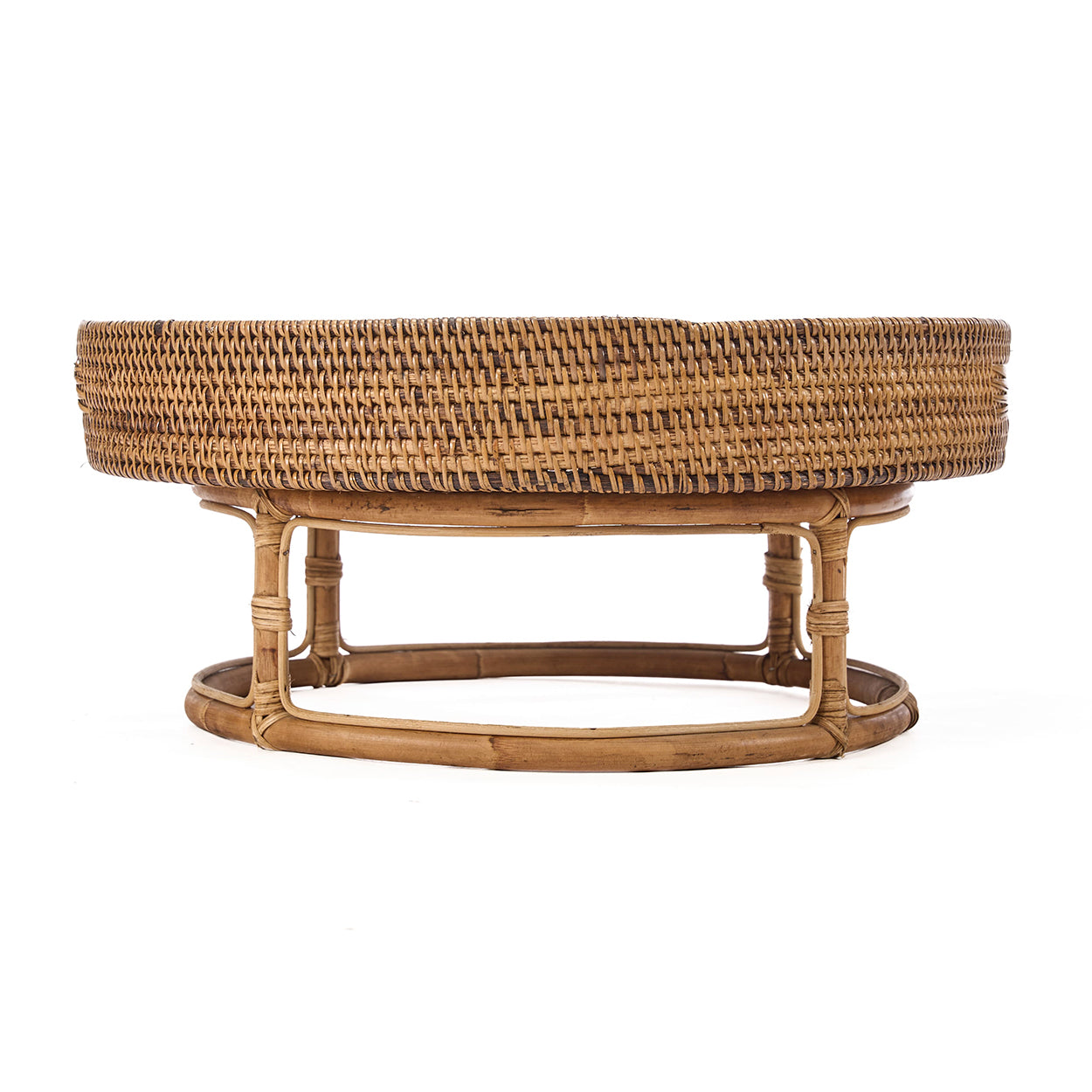 Le plateau Rattan Rise - Marron naturel