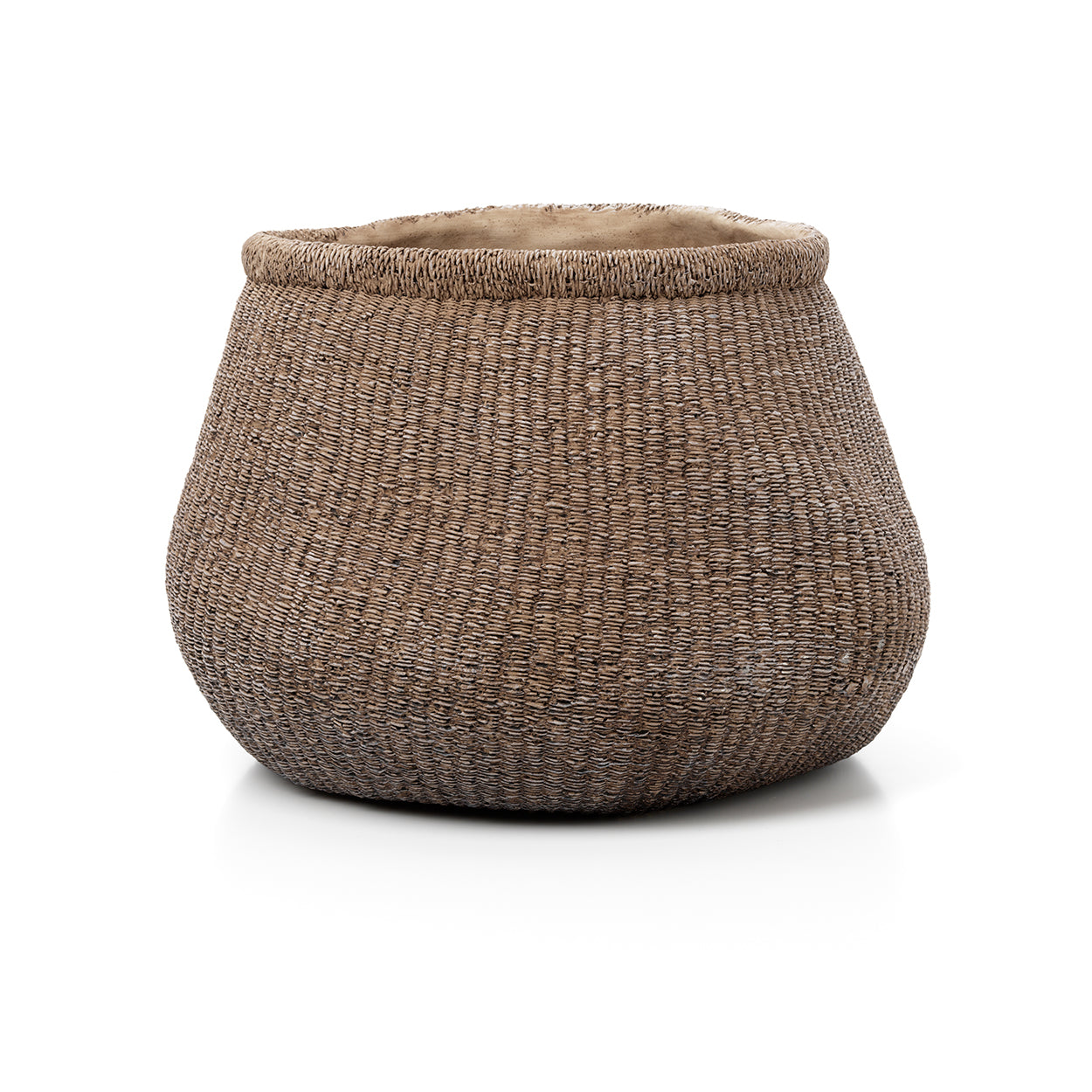 De Faux-Puff Plantenbak - Bruin - XL