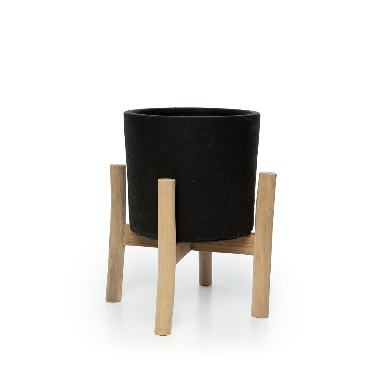 De Charcoal Low - Zwart Natuurlijk - S