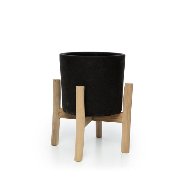 De Charcoal Low - Zwart Natuurlijk - S