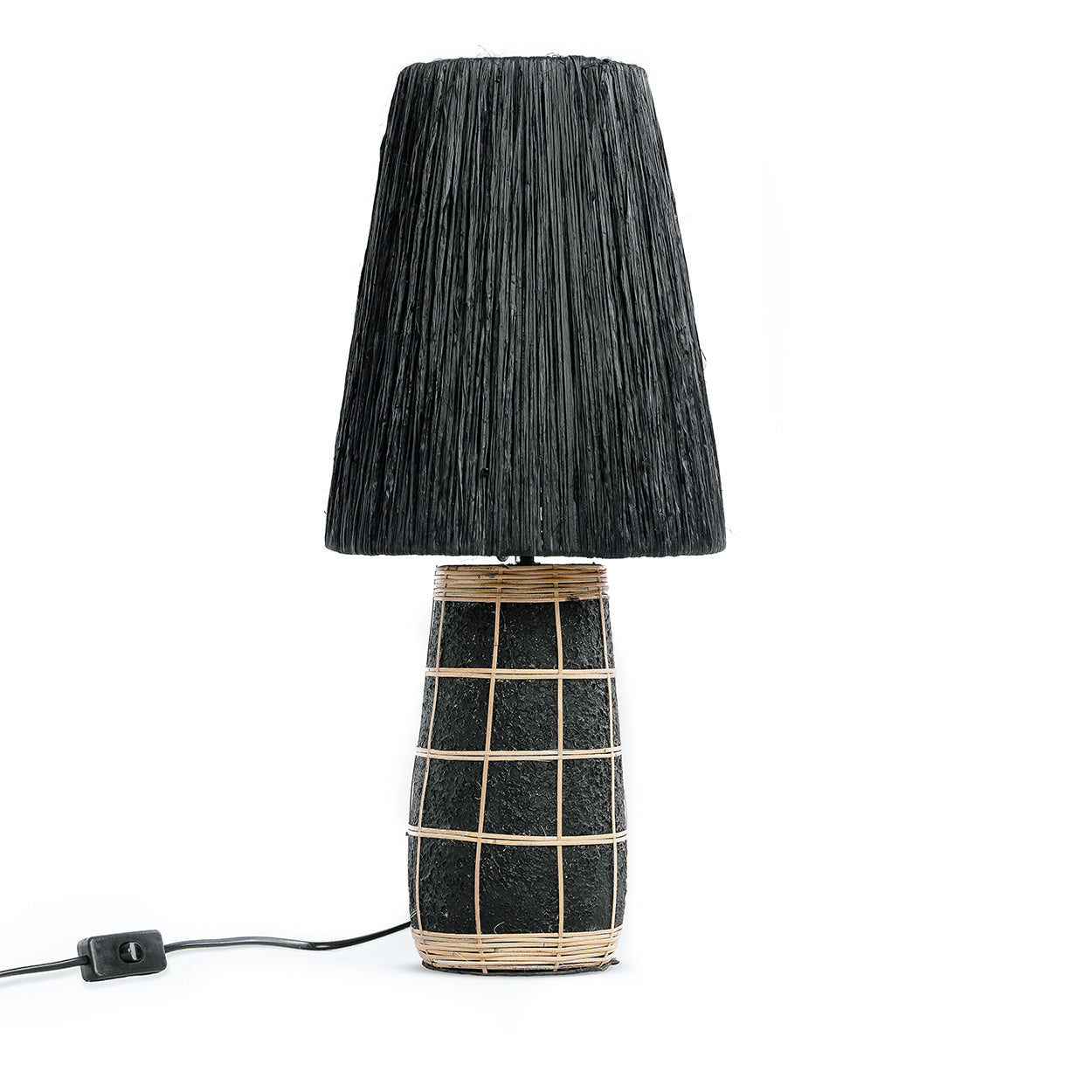 La lampe de table Naxos - Noir Naturel