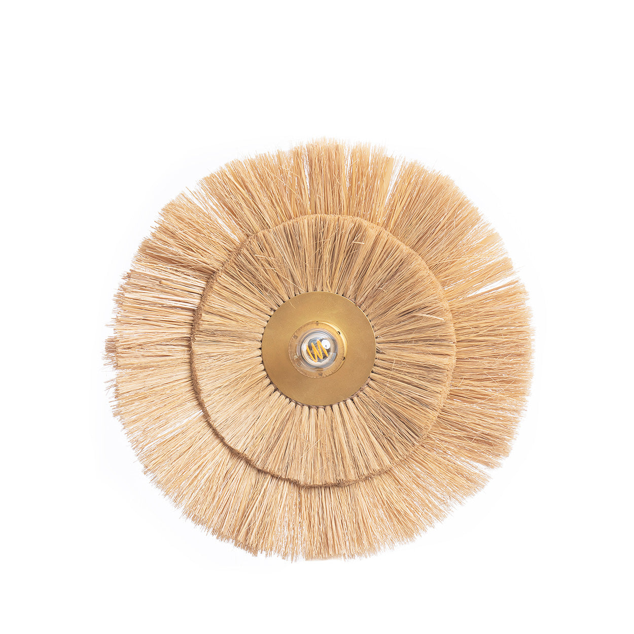 De Double Trouble Wandlamp - Natuurlijk Goud - M