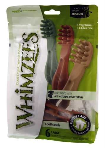 WHIMZEES BROSSE À DENTS GRANDE 14,5 CM 6 PIÈCES
